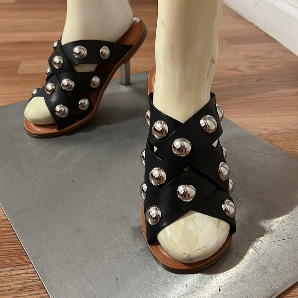 GB GIANNI BINI Studded Slip On Sandals
